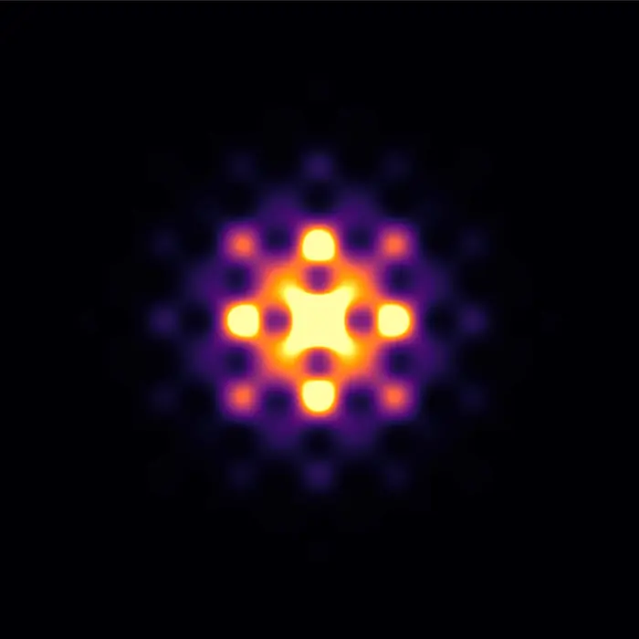 hk0 plane of its scattering pattern