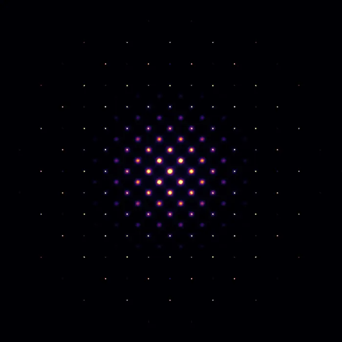Diffraction pattern of structure 12