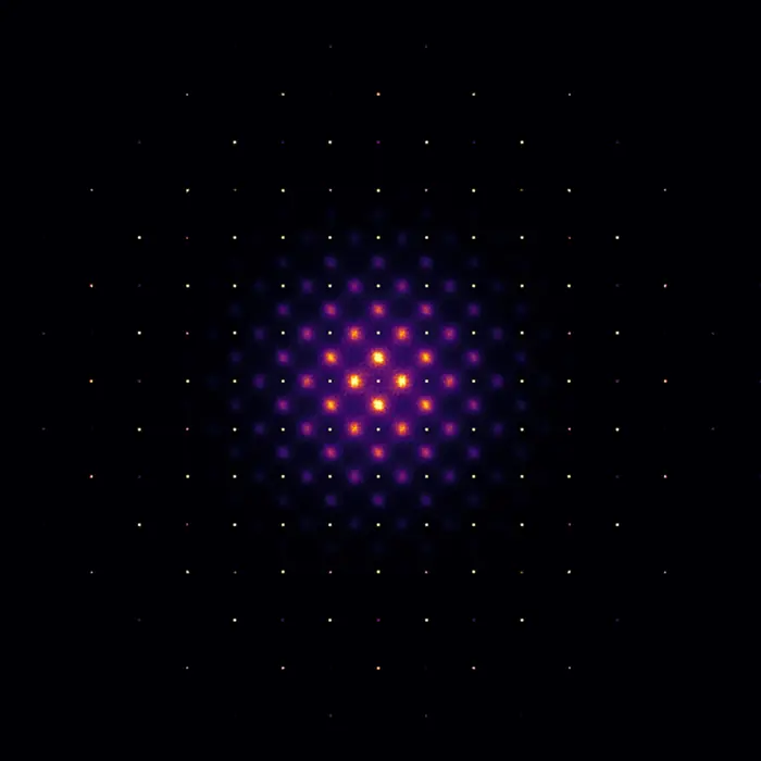 Diffraction pattern of structure 14