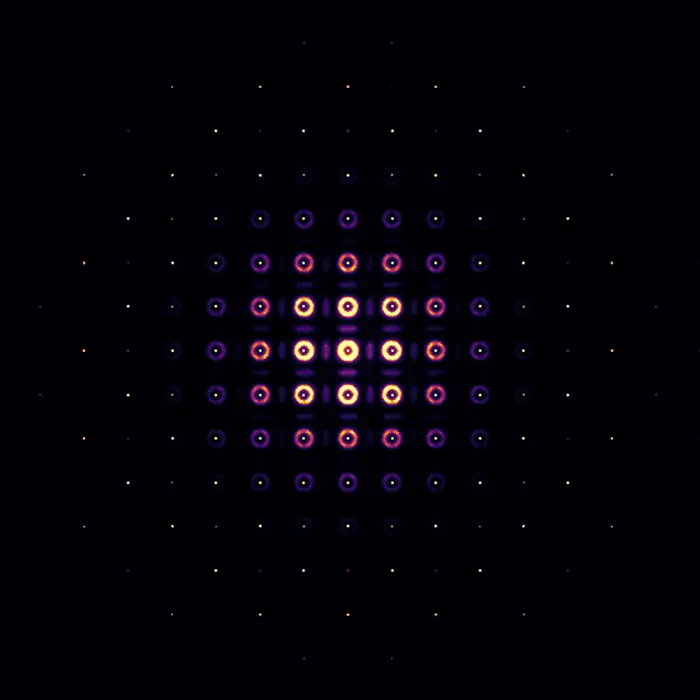 Diffraction pattern of structure 21