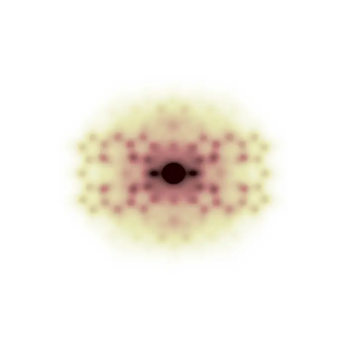 Diffraction pattern of structure 10