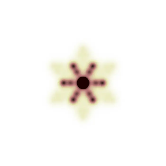 Diffraction pattern of structure 12