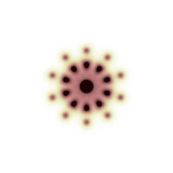 Diffraction pattern of structure 13