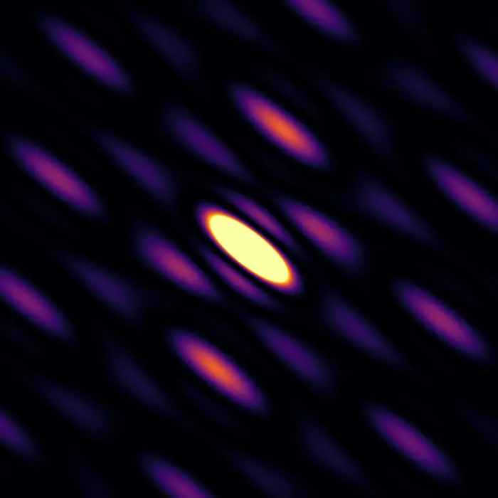 Diffraction pattern of structure 01
