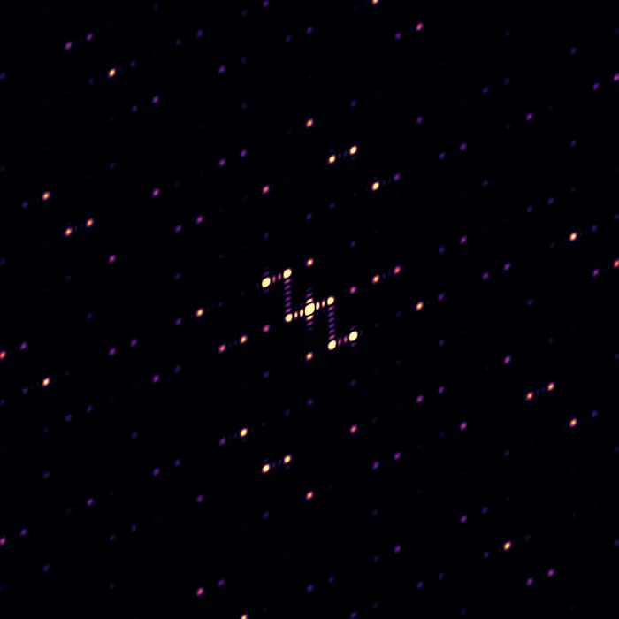 Diffraction pattern of structure 08